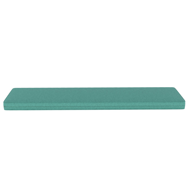 Indoor/Outdoor Sunbrella® Seat Cushion, 44" W x 18" D, Cast Breeze Sunbrella® Plainweave