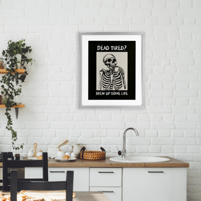 «Brew Up Life», impression encadrée sous verre, par JJ Design House LLC