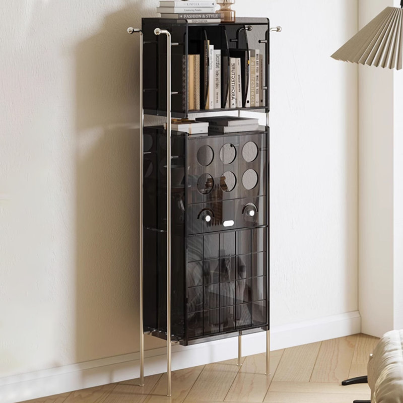 Vitrines noires en acrylique, Black