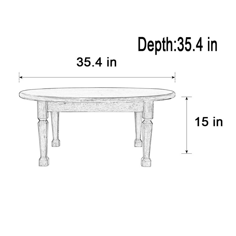 Table basse Vintage, Noir