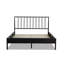 Sentire Geometric Design Metal Bed Frame-1733367347