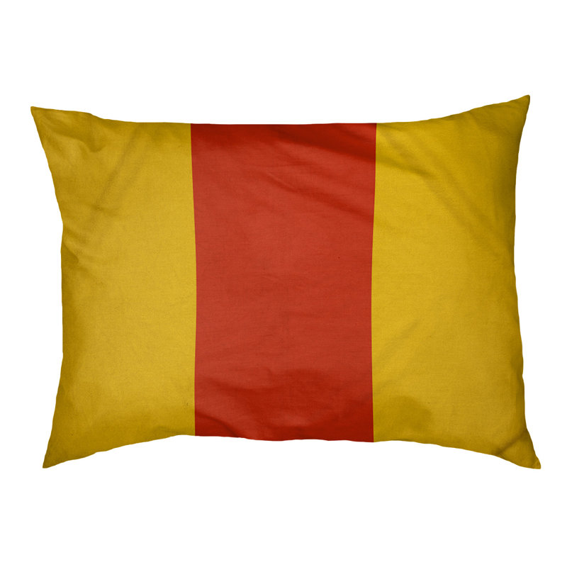 Coussin pour chien hockey Las Vegas, Petit (l 28 po x P 18 po x H 9,5 po), Jaune / orange / jaune