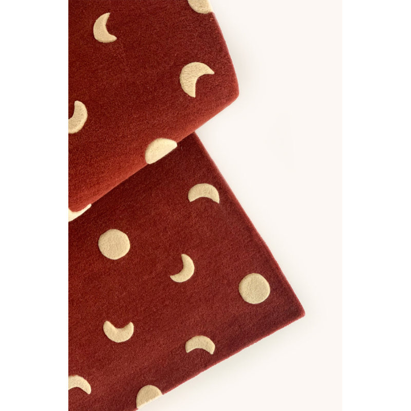 Rug Moons, Rectangle 2'7.5" x 3'11.24"