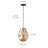 1-Amber dimmable glass pendant light