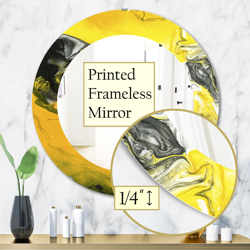 Miroir mural moderne et contemporain, H 31,5 po x l po