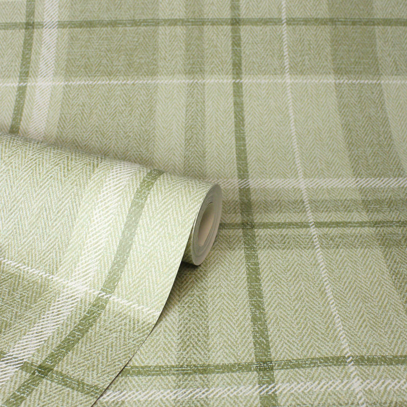 Manohar 10.5m x 52cm Wallpaper Roll, Green