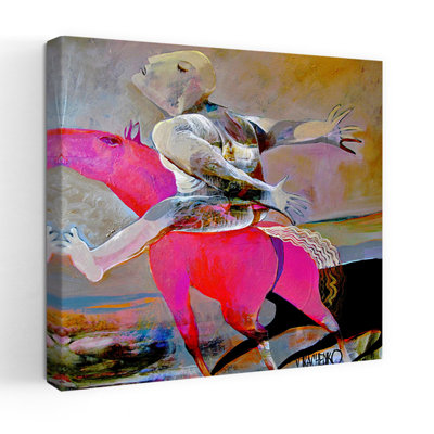 Art mural abstrait cheval surréel abstrait