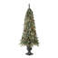 Arbre de Noël artificiel pin d'entrée 5 pi avec pommes de pin