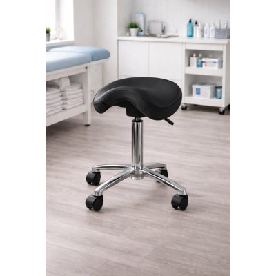 Tabouret de selle réglable et ergonomique - Chaise réglable en hauteur et inclinable pour les bureaux debout, les laboratoires, les studios et les cabinets médicaux