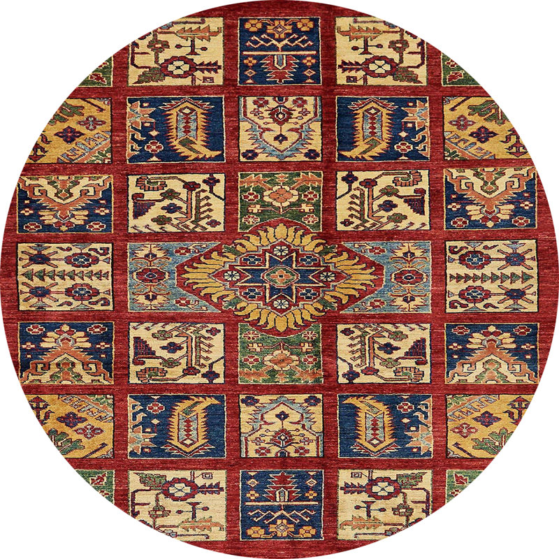 Tapis abstrait moderne 608, Rond 6 pi