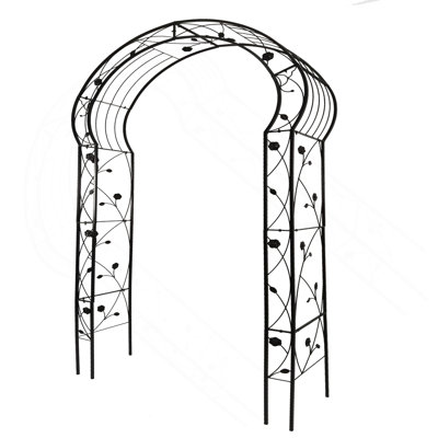 Arche de jardin en métal à assembler librement avec 8 styles de tiges de jardin