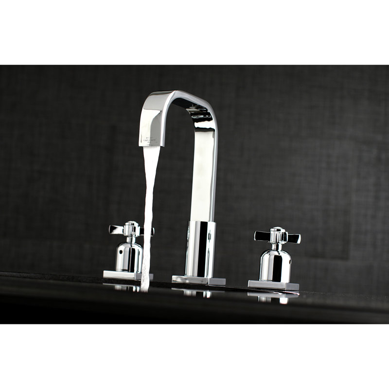 Robinet de salle de bain espacé Kingston, Chrome