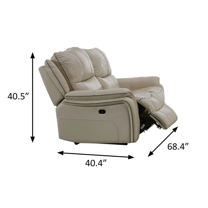 Causeuse transitionnelle l 68,4 po, beige, Beige
