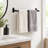 24" Wall Mounted Towel Bar in Matte Black with Installation Hardware