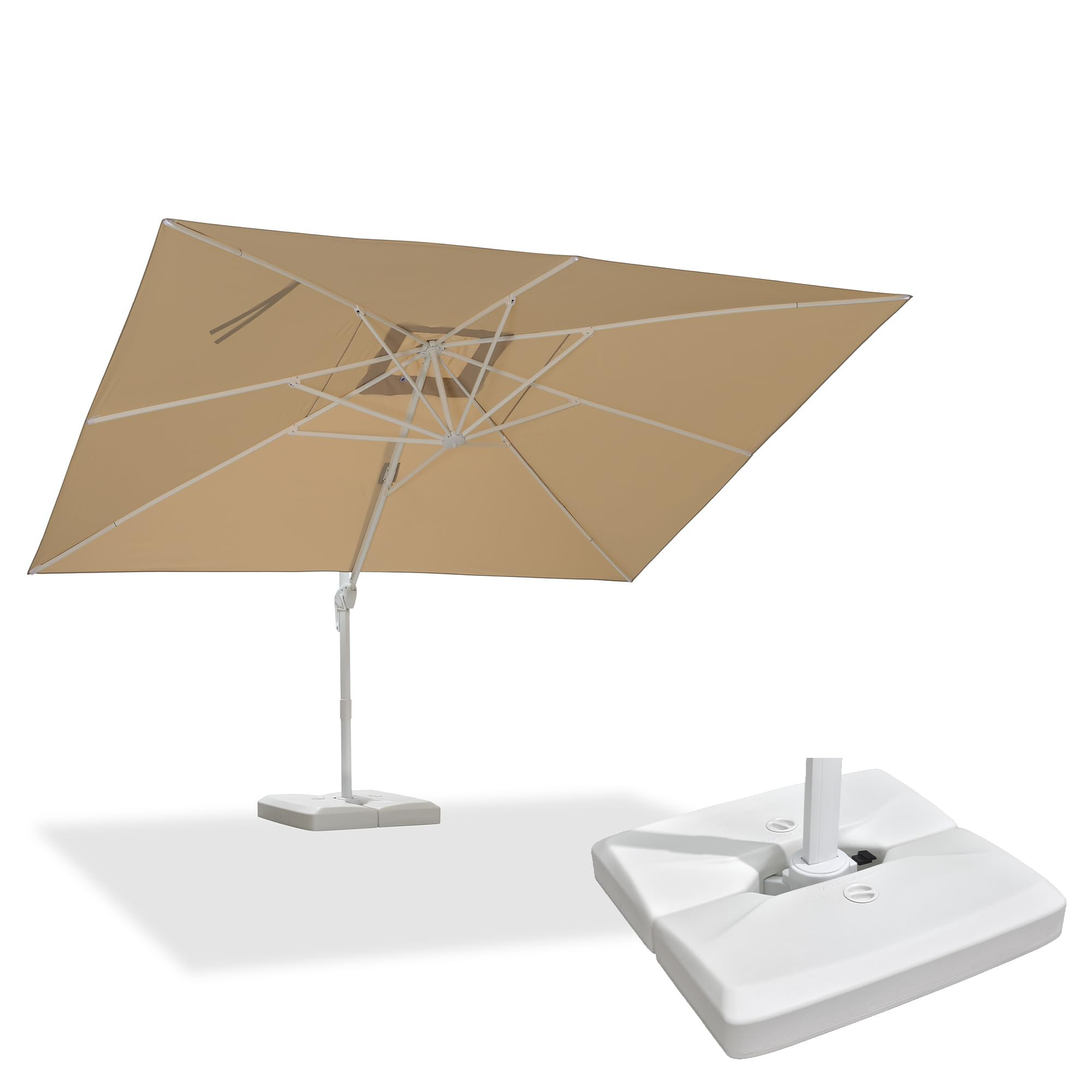 Arlmont & Co. Pole 10' x 13' Rectangular Economical Large Cantilever