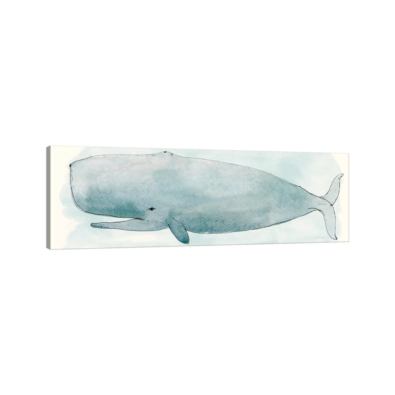 Sea Life V by Sara Zieve Miller - No Frame Panoramic Gallery-Wrapped Canvas Giclée on Canvas, 30.48cm H x 91.44cm W