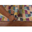 Tapis multicolore à motif de treillis marocain
