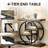 Wood and Metal 4-Tier End Table-1826771368-1826771375