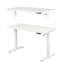 Bureau debout électrique complet, bureau à hauteur ajustable 48 po x 24 po, bureaux assis-debout, blanc