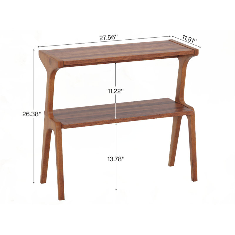 27.56" Solid Wood End Table
