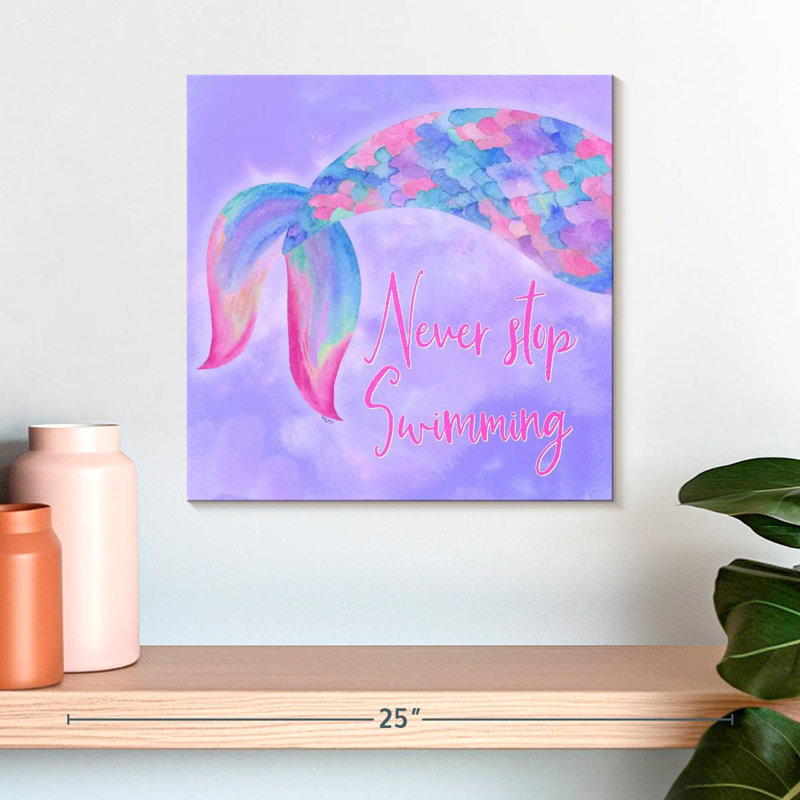 Ashelle sirène vie II rose mauve, H 16 po x l 16 po
