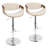 Betuel Swivel Upholstered Adjustable Height Counter Stool with Metal Frame