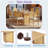 7-Piece Farmhouse Dining Table Set with Distressed Oak Veneer and Rattan Chairs, for Rustic and Cozy Dining Experiences-269133215