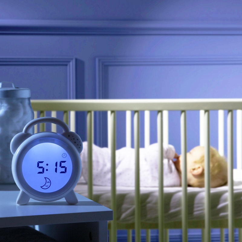 Digital Alarm Tabletop Clock in White