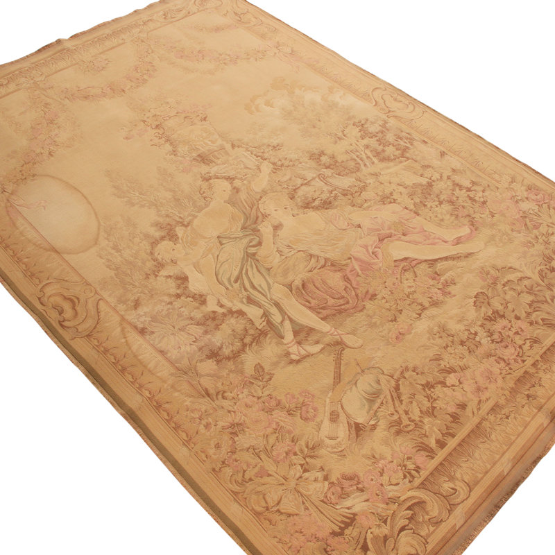 One-of-a-Kind 4'6" x 6'6" Hand Knotted Area Rug
