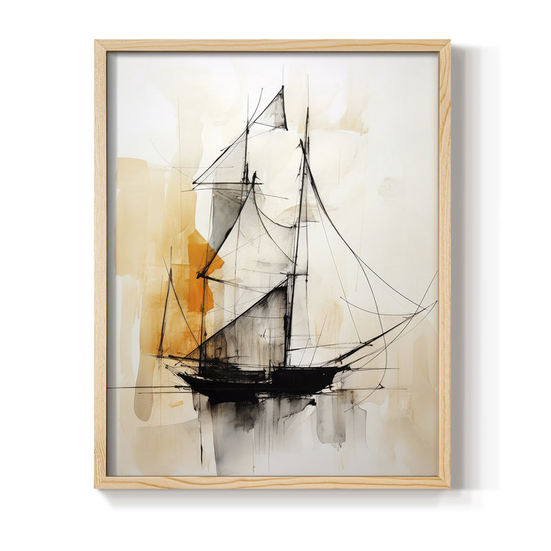 NAUTICAL Series CECLXVII, reproduction encadrée - bois massif, H 11 po x l 9 po