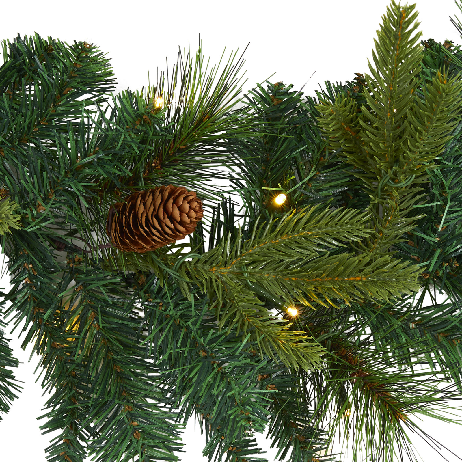 5'' in. Lighted Faux Pine Garland