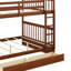 Lits superposés avec 2 tiroirs de rangement, structure en bois massif avec échelle et barrière de sécurité - conception convertible-939303948