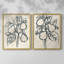Encre poire branche I - impression encadrée de qualité supérieure - prête à être accrochée - aucun clou requis - aucun clou requis-713741254-713741252