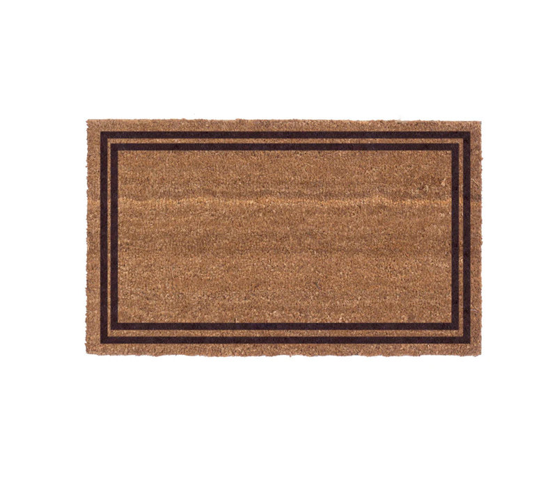 Paillasson antidérapant personnalisable pour l'extérieur, H 30 po x l 18 po x P 1 po, Brun, Oui