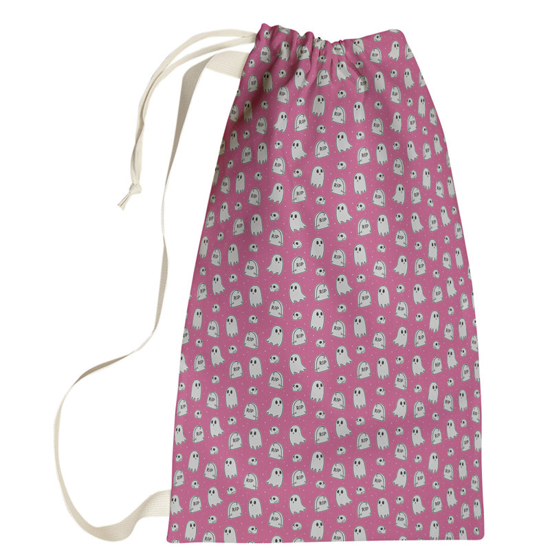 Sac à linge ghost, Petit (H 64 po x l 20 po x P 1,5 po), Rose
