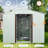 8ft X 4ft Metal Storage Shed With Corrosion Resistance And Hooks Outdoor Protected Steel Anchors-118124227-118124230