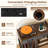 Large Record Player Stand with Charging Station, 2 Fabric Drawers, Adjustable Shelf Rustic Brown & Gray