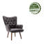 Arela PU Leather Upholstered Accent Chair with Rubberwood Legs-152677398
