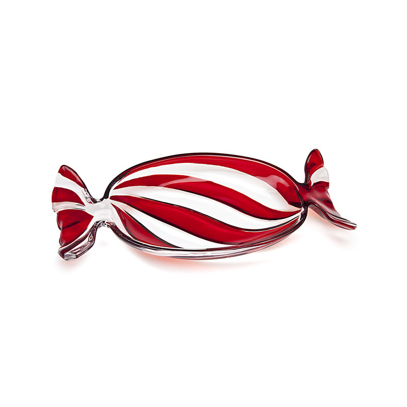 Plateau de bonbons Godinger, H 9,45 po x l 4,21 po x P 1,38 po