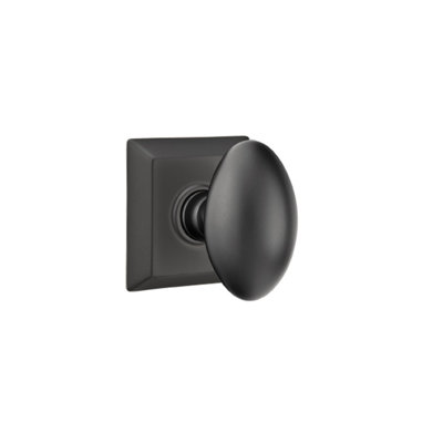 Ensemble de faux boutons Emtek avec rosette Quincy et bouton Egg