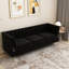 Mid-Century Modern Luxury 3-Velvet Black 2pc, Comfort and Elegance, Kd For Living Room