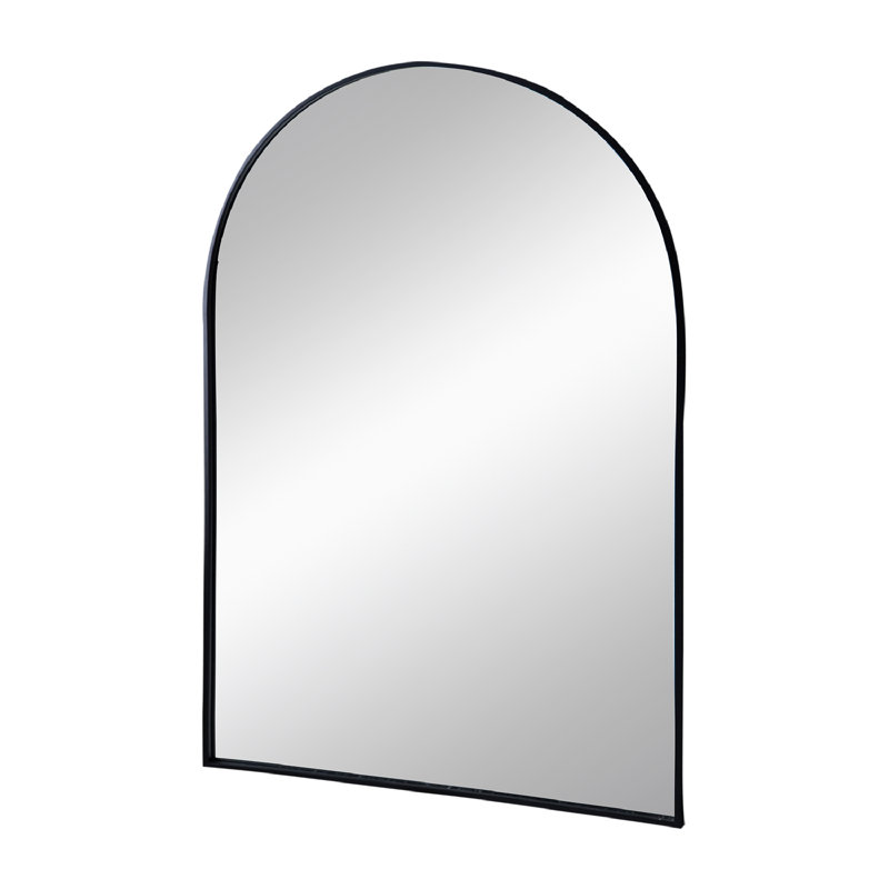 Iron Arch Mirror, 36" x 24", Black