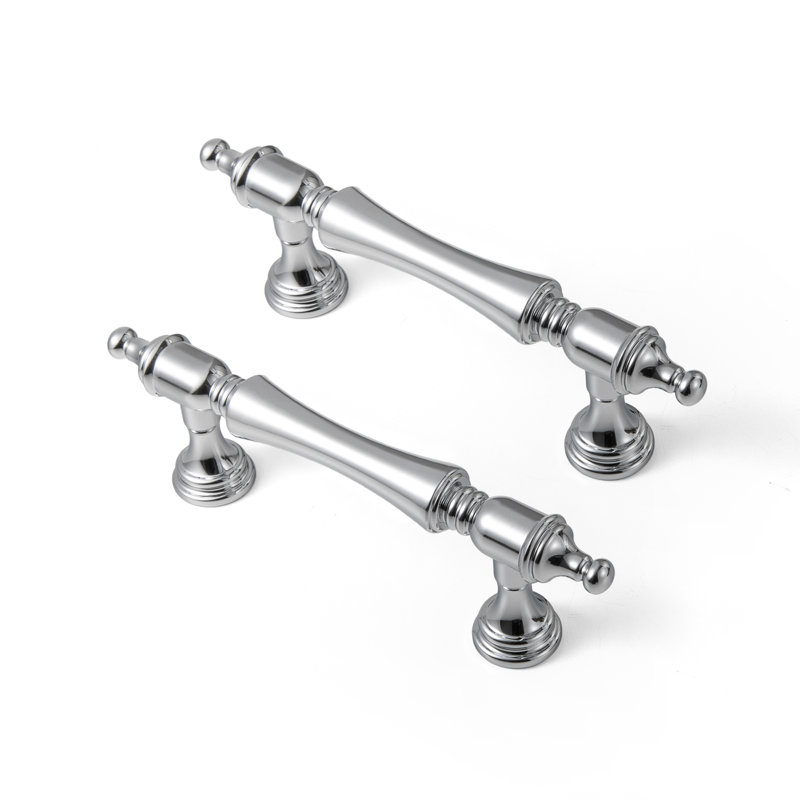 Ensemble de poignées de bar élégantes, 3", Chrome poli