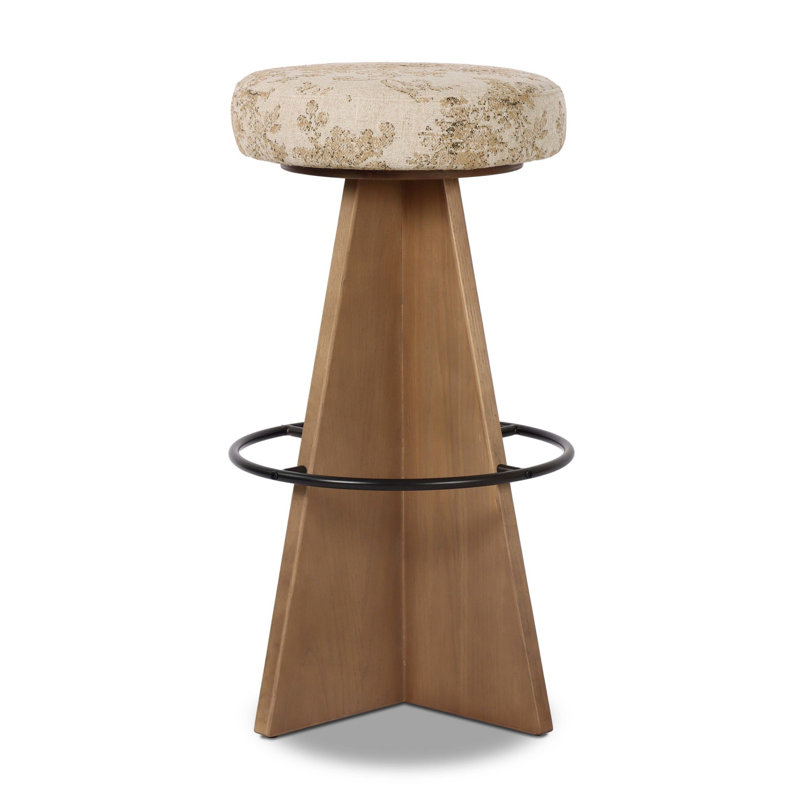 Damon Swivel Stool-Sapphire Khaki-Counter, Brown, Fallingbrook Natural, Bar Stool (31" Seat Height)