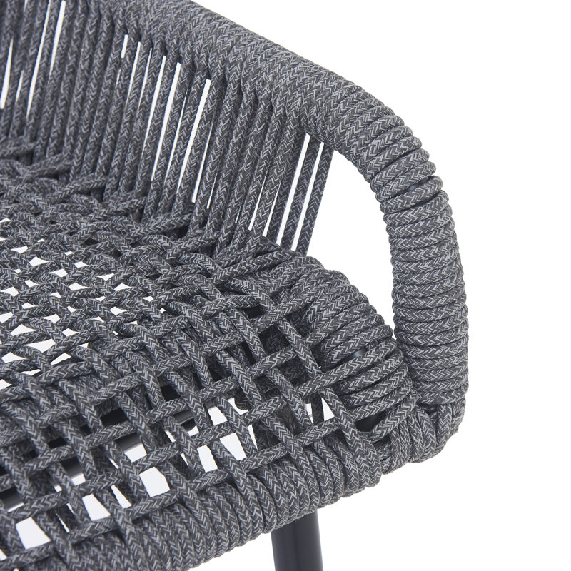 Ensemble de 2 tabourets de bar d'extérieur gris foncé La Push, Gris foncé