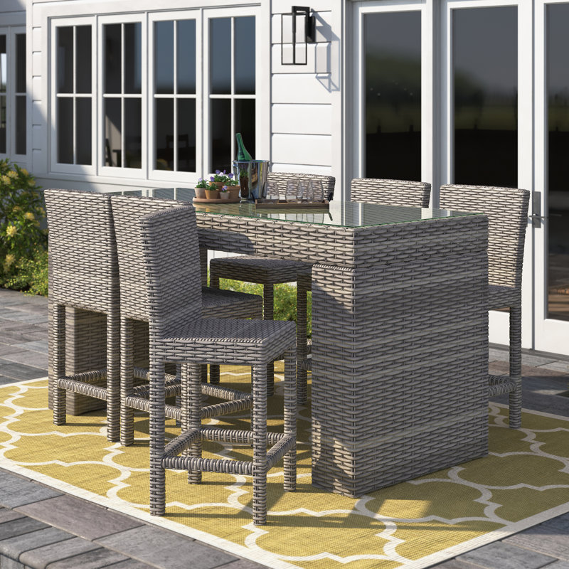 Avelinn 7 Piece Bar Height Pub Table Set