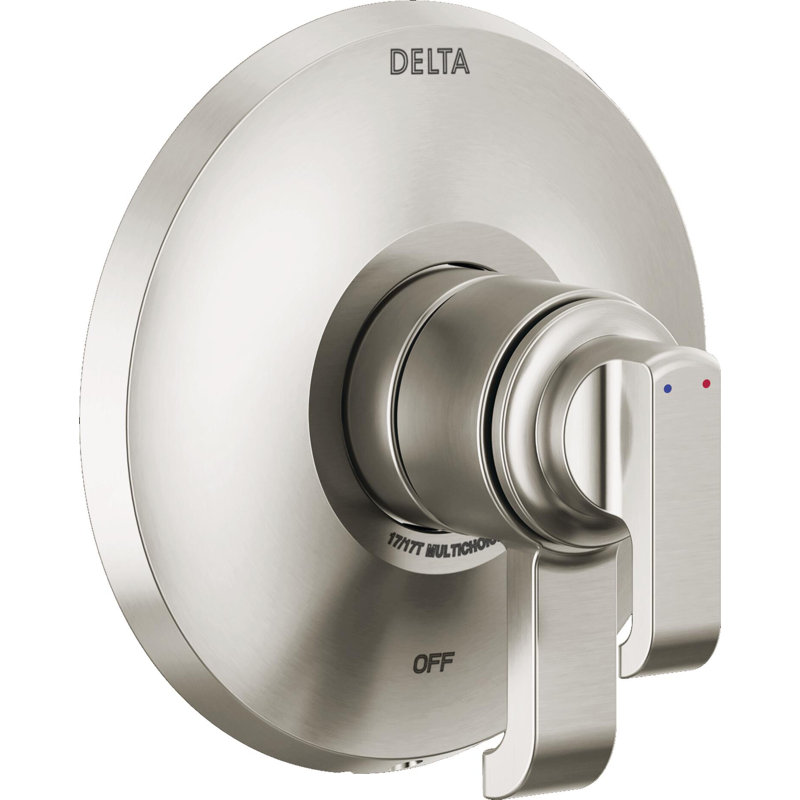 Ensemble de garniture de douche à double fonction Tetra 17 Series, garniture de valve, garniture de douche, Chrome