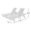 Ensemble de chaises longues inclinables en polyuréthane Joubert-87772259