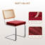 Chaise d'appoint rembourrée en velours Amyris-587093979-587093976