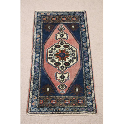 Explore Our Small Blue Rug Handwoven In Turkey Perfect For Entryways With A Boho Chic Design